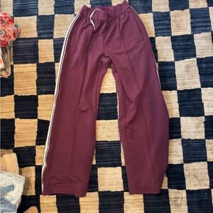 ALO Yoga Burgundy Track Pants